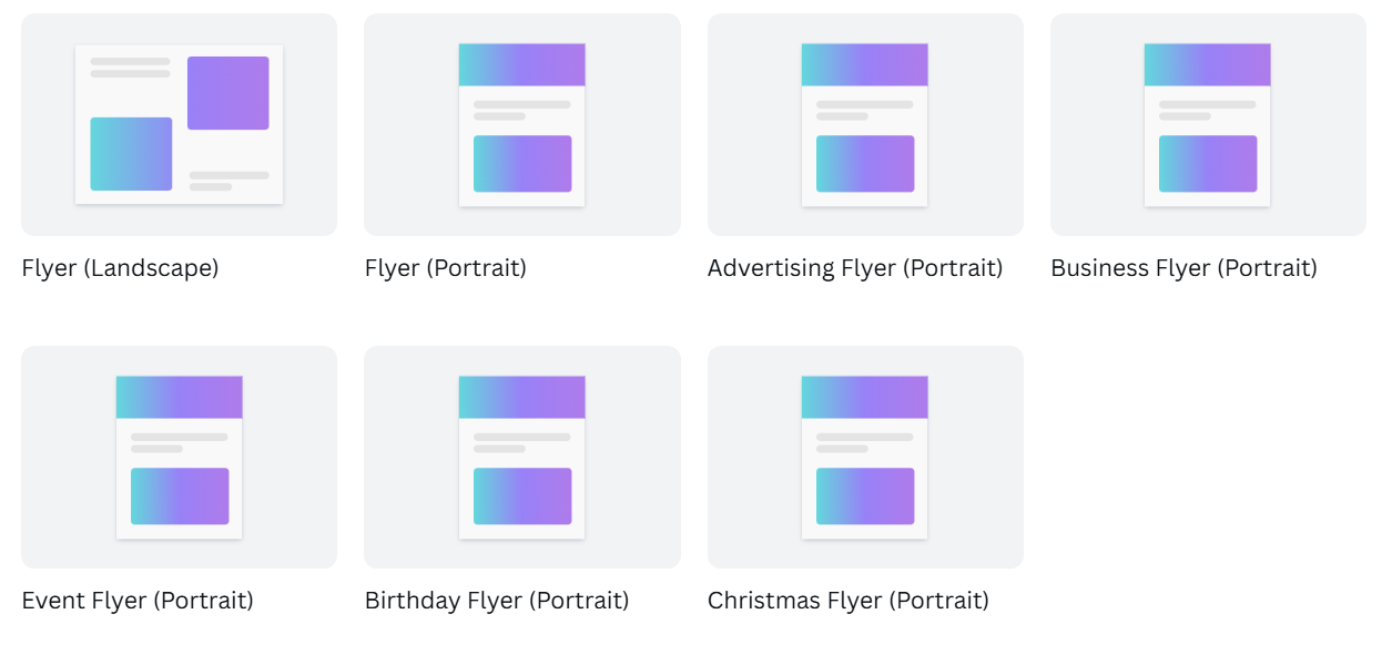 Choose a Flyer Template