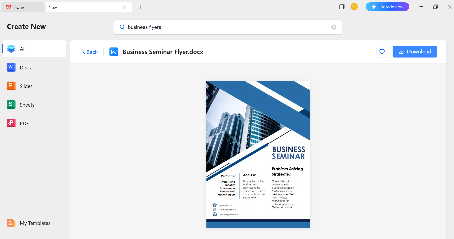 Customise the Template 