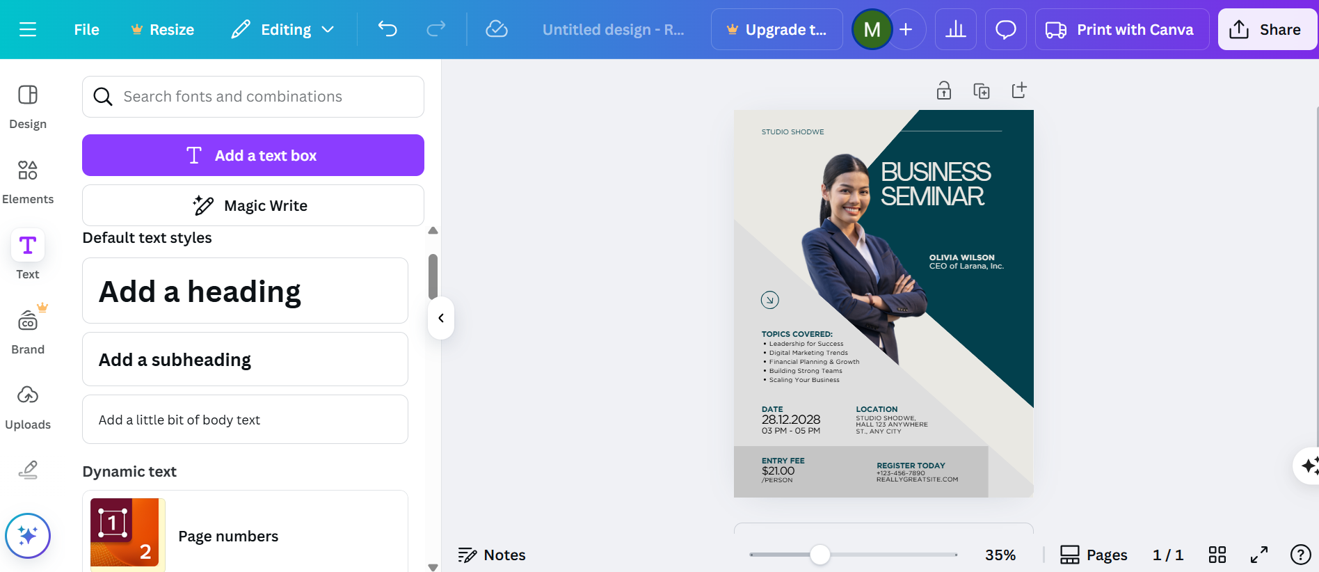 Incorporate Branding