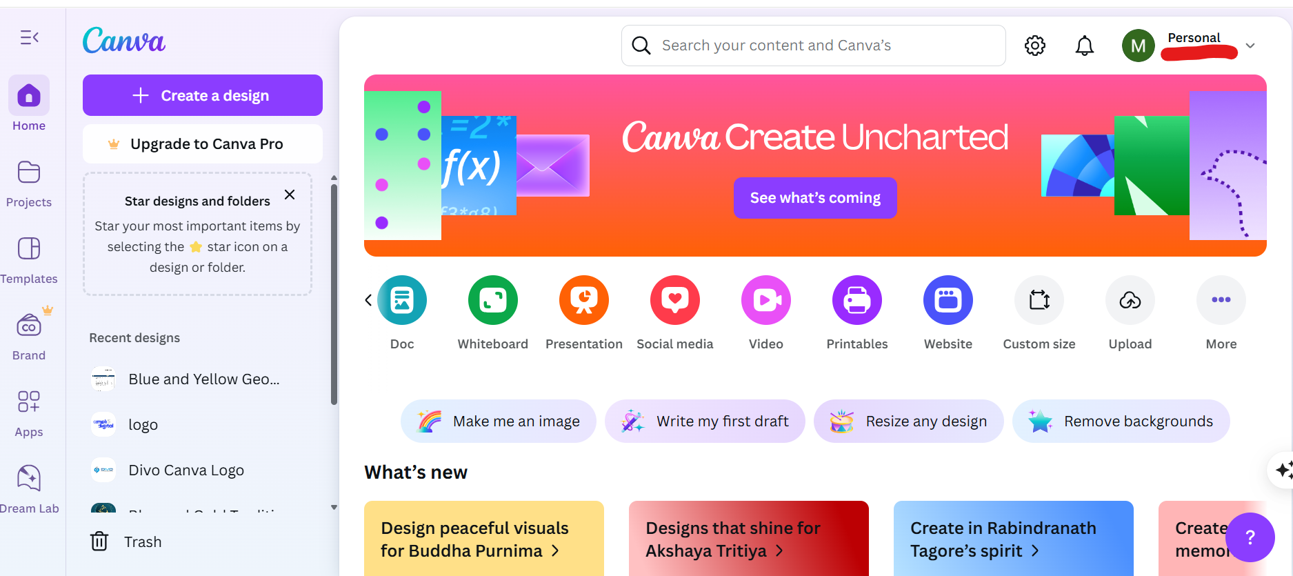 Sign Up or Log In to Canva