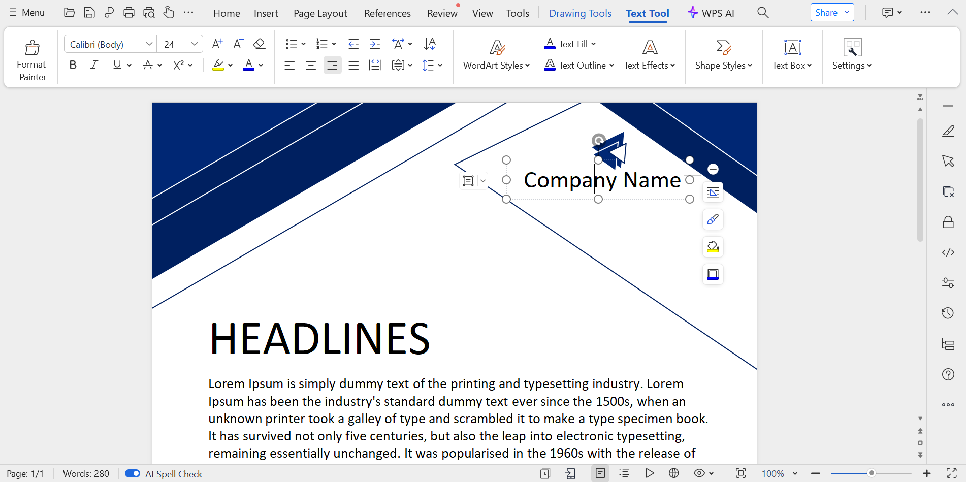 Include your company name