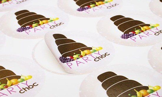 Round sticker printing